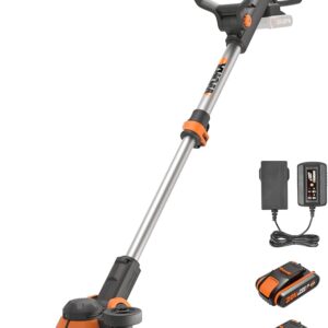 WORX Cortabordes y perfiladora 20V Máx | PowerShare | WG163E | Incluye 2 baterías 2Ah y Cargador | 30 cm